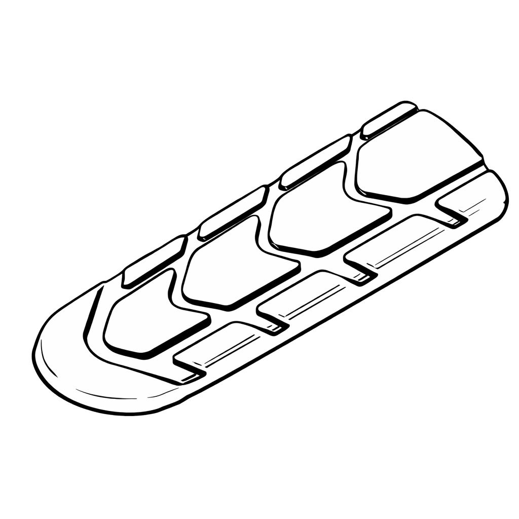 Guma přední stupačky - levá